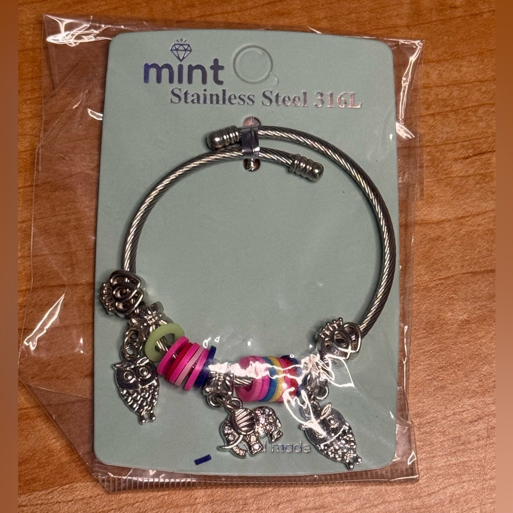 Mint Stainless Steel Bracelet - Picture 2 of 2